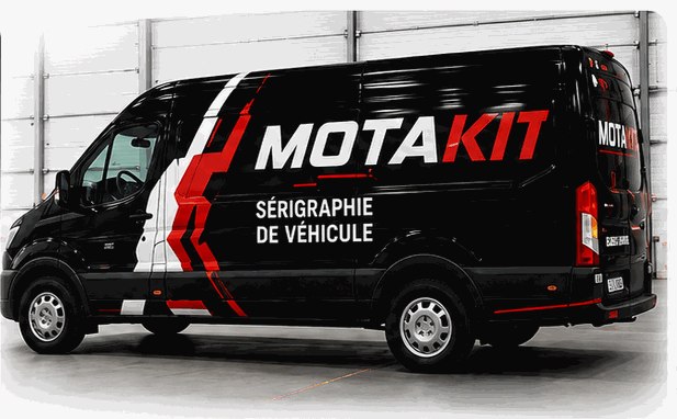 Sérigraphie et marquage de véhicule utilitaire MotaKit