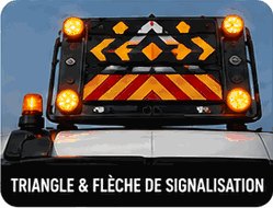 Triangle & flèche de signalisation
